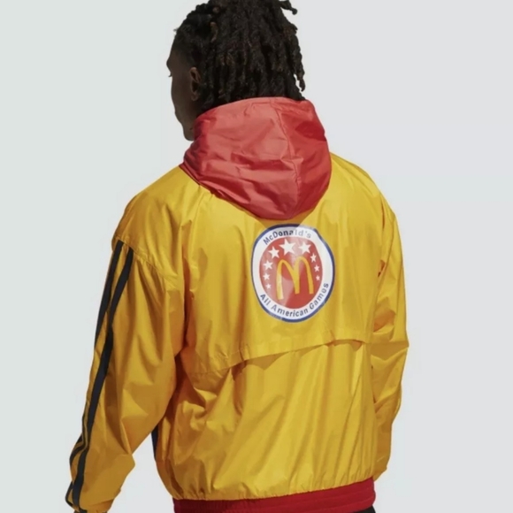 Adidas Eric Emanuel McDonald’s Hoodie Jacket Men“H16555” NWT Size Large Lightweight & Shirt Jackets